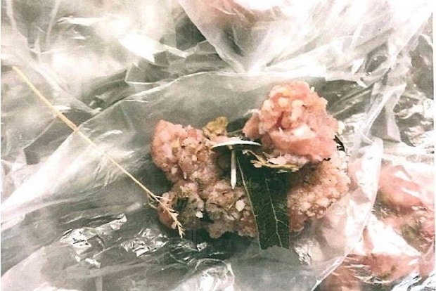 Achtung Hundeköder ausgelegt! Foto: PD Leipzig