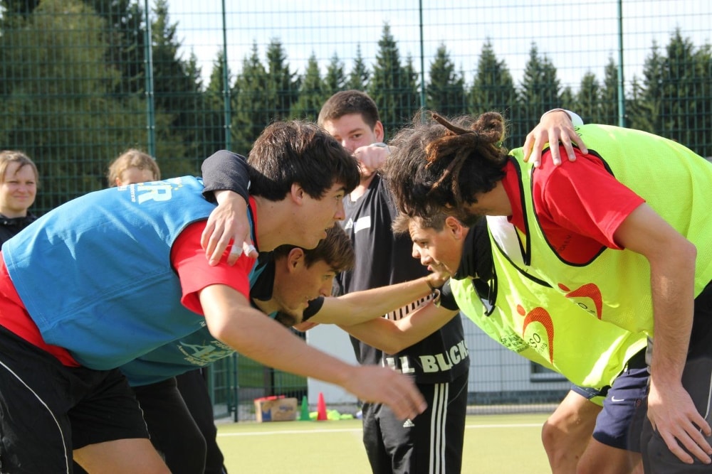 Teilnehmer in einem Workshop der Sportjugendakademie. Foto: LSB
