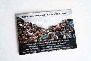 Einladung zu "Der deutsche Müllrausch" in Weimar. Foto: Ralf Julke