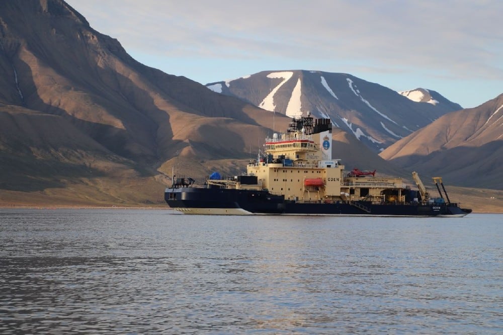 Der schwedische Eisbrecher ODEN. Foto: Matthias Gottschalk/Universität Leipzig