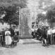 Errichtung des Denkmals für die verstorbenen Kriegsgefangenen auf dem Merseburger Stadtfriedhof, Sommer 1916, Foto von Maximilian Herrfurth. Foto: Kulturhistorisches Museum Schloss Merseburg
