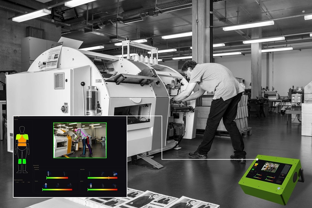 Das „Ergonomics in Motion“-System analysiert körperliche Belastungen am Arbeitsplatz. Foto: HTWK