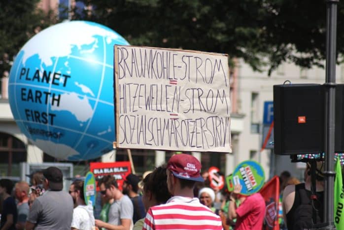 Auf der Klimacamp-Demo in Leipzig 2018. Foto: Michael Freitag