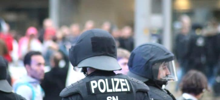 Am Sonntag, den 27. August, wurden die Polizeibeamten in Chemnitz im Stich gelassen. Foto vom 01.09.: L-IZ.de