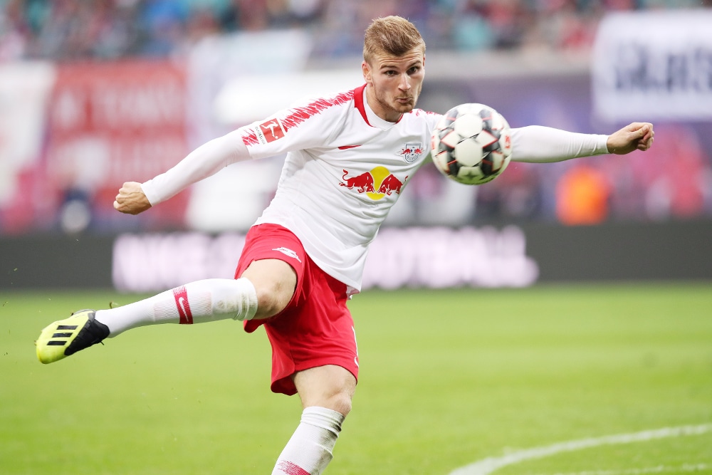 Timo Werner zeigte mehrere spektakuläre Aktionen. Foto: GEPA Pictures