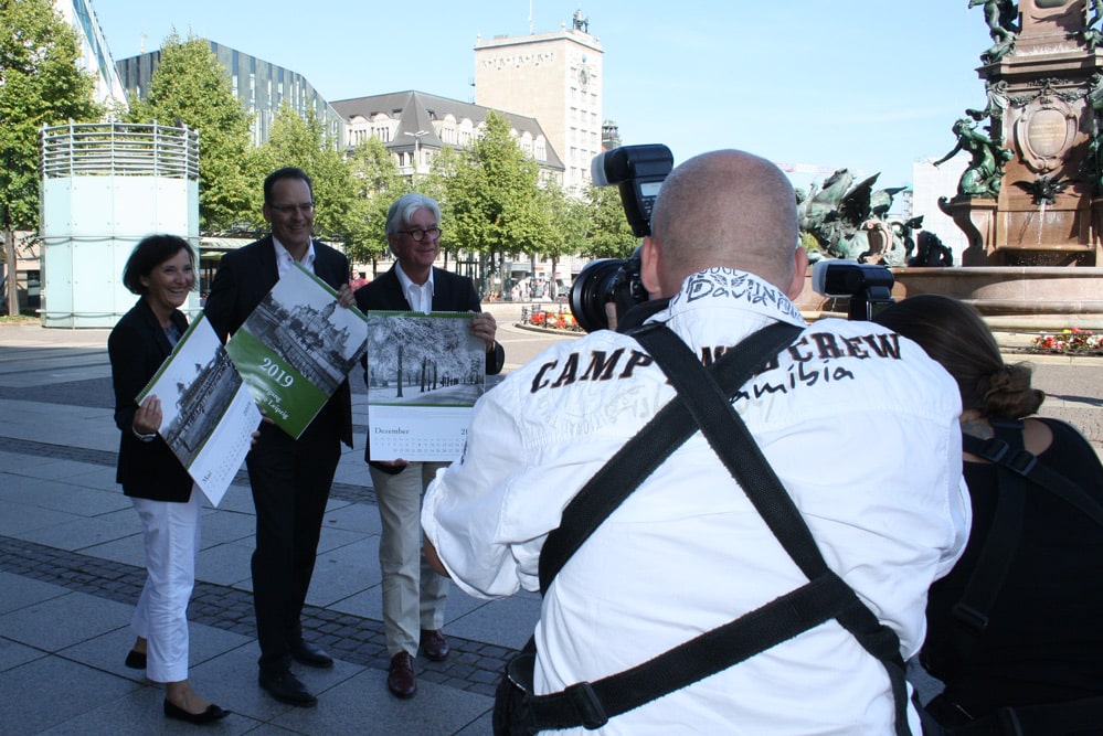 Fotoshooting für den neuen Leipzig-Kalender. Foto: Ralf Julke