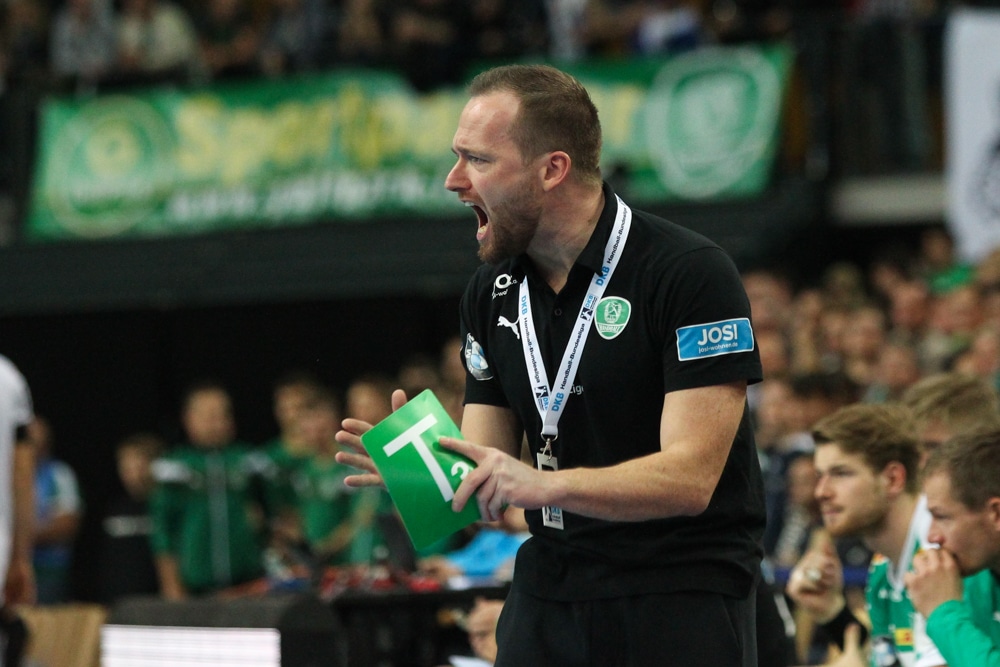 DHfK-Trainer André Haber hatte nicht nur Grund zur Freude. Foto: Jan Kaefer