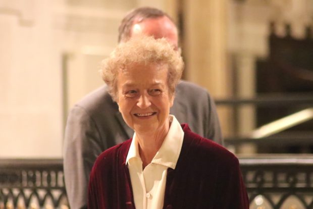 Herta Däubler-Gmelin am 9. Oktober 2018 in der Nikolaikirche Leipzig. Foto: L-IZ.de