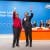 Angela Merkel und Armin Laschet auf dem Parteitag der CDU am 1.04.2017 in NRW. Foto NRW-CDU, Sondermann