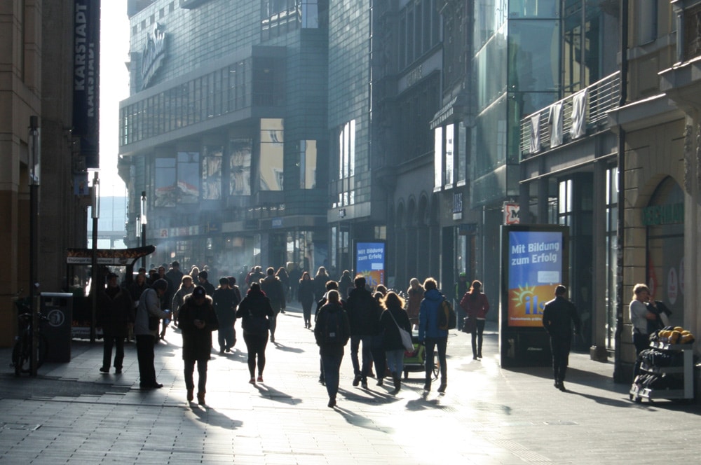 Fußgängerzone Petersstraße. Foto: Ralf Julke
