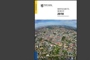 Wirtschaftsbericht 2018. Cover: Stadt Leipzig