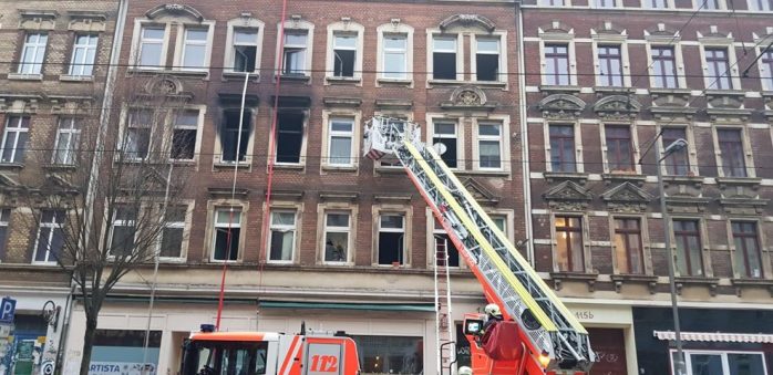 Einsatzgeschehen an der Eisenbahnstraße 113 am 26.11.2018. Foto 2: Karsten Tran