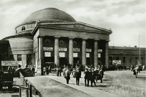 Technische Messe, Messehalle 16 (Kreis&rsquo;scher Kuppelbau, um 1940. Foto: Paul Faulstich, &copy; Stadt Leipzig, Stadtarchiv