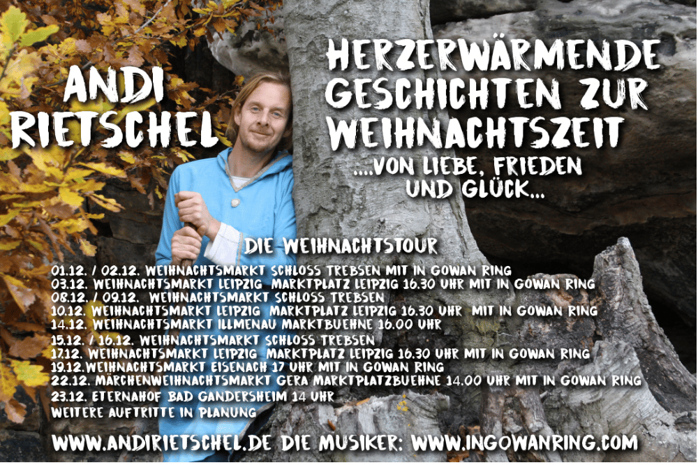 Weihnachtstour mit Geschichtenerzähler Andi Rietschel. Quelle: Andi Rietschel