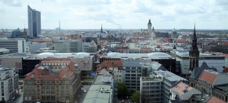 Blick über Leipzig. Foto: Ralf Julke