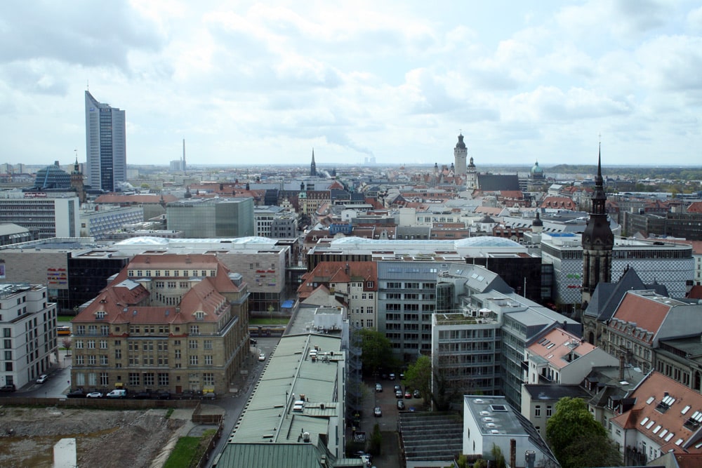 Blick über Leipzig. Foto: Ralf Julke