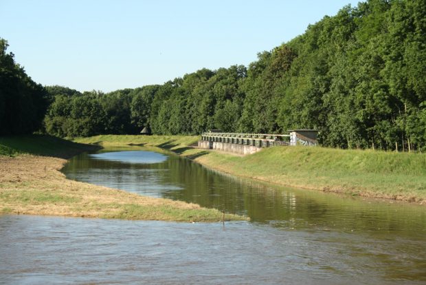 Zusammenfluss von Nahle und Neuer Luppe an der Burgaue. Foto: Ralf Julke