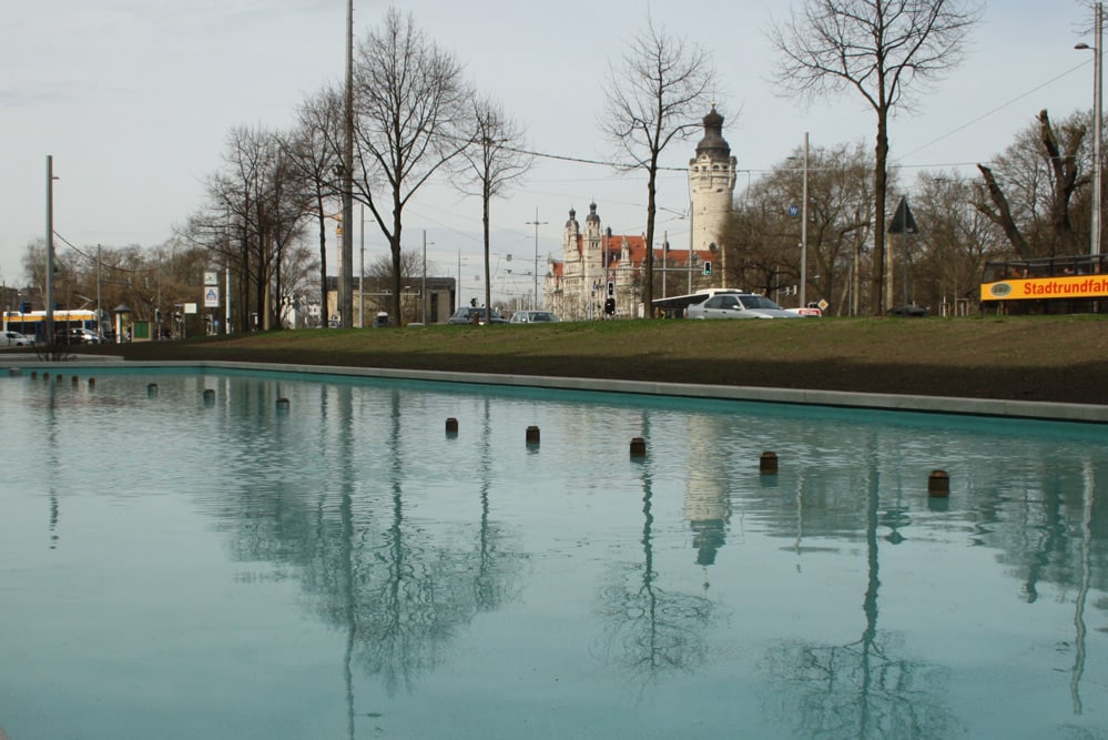 Kostbares Nass: Brunnen auf dem Rossplatz. Foto: Ralf Julke