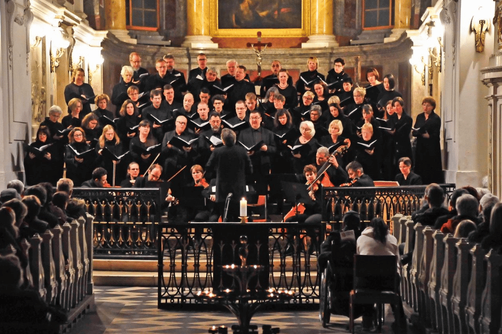 BachChor an der Nikolaikirche. Copyright Andreas Birkigt