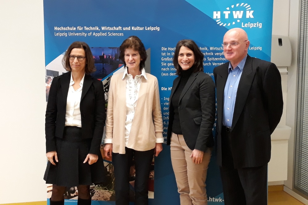 Gesine Grande, Eva-Maria-Stange, Elke Frank, Ulrich Brieler (v.l.n.r.). Foto: René Loch