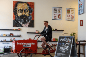 Karl Marx Bild INTERIM. Quelle: Die Linke Leipzig