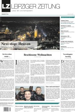 VÖ. am 21.12.2018. Die LEIPZIGER ZEITUNG Nr. 62 vom Dezember 2018. KLICK zum Vergrößern.