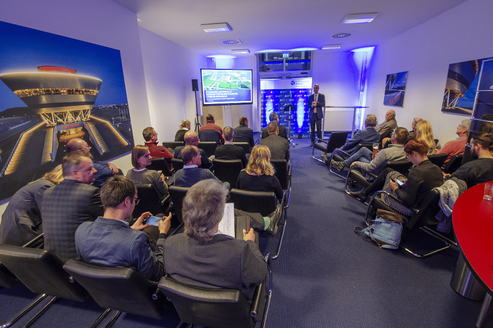 Netzwerkabend am Leipzig Halle Airport. Quelle: Netzwerk Logistik Mitteldeutschland e.V.