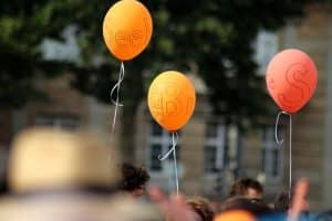 Seebr&uuml;cke-Demo am 4. August 2018 in Leipzig. Foto: LZ