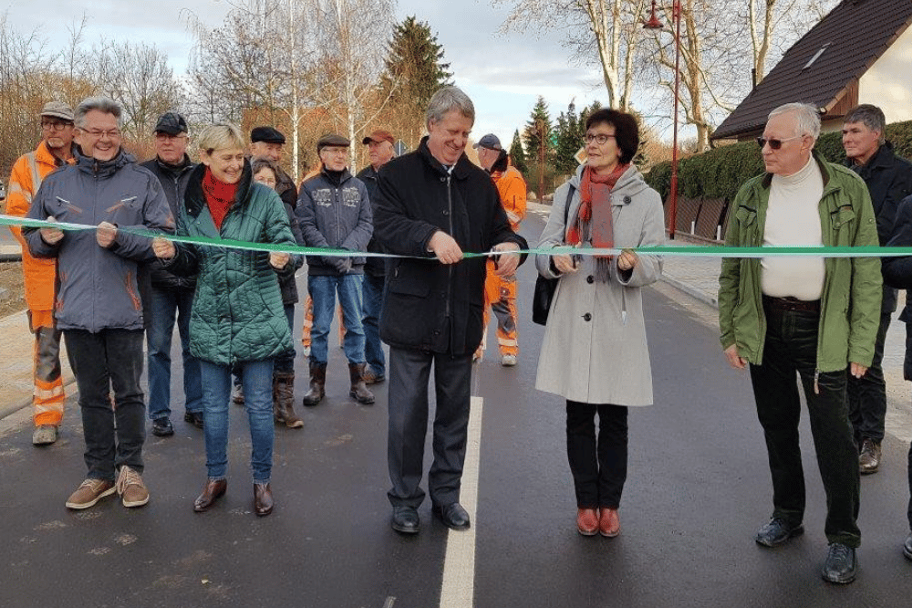Verkehrsfreigabe in Güldengossa. Foto: Landkreis Leipzig