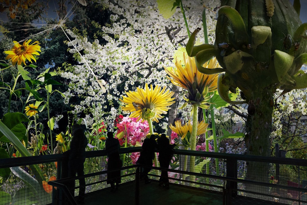 Erste Visualisierung von "Carolas Garten". Foto: Asisi