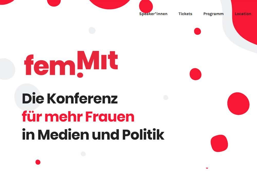 Website von fem.mit. Screenshot: L-IZ