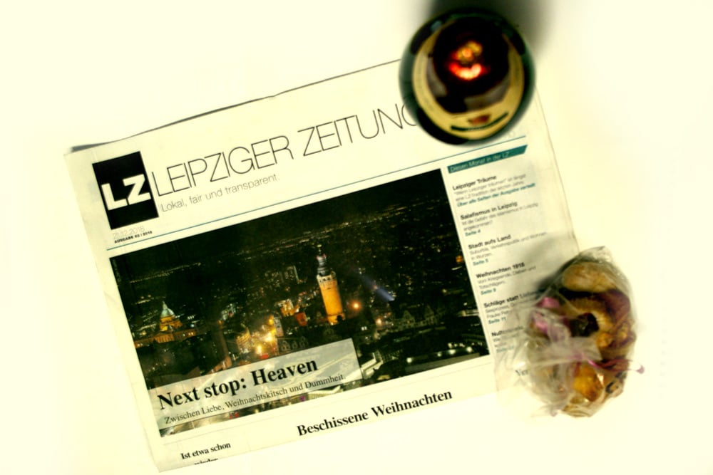 Leipziger Zeitung zu Weihnachten. Foto: Ralf Julke