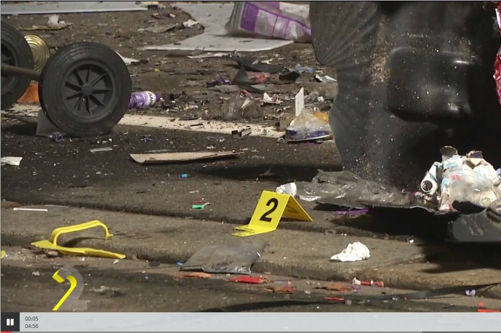 Anschlag auf das AfD Büro in Döbeln - der MDR berichtet. Foto: Screenshot MDR-Bericht