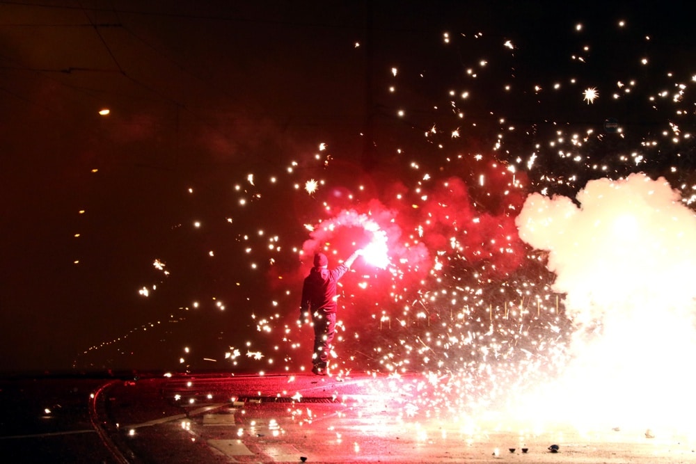 Feuerwerk.