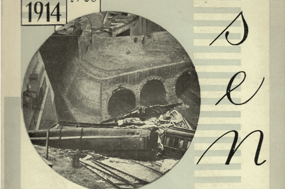 H. G. Wells: Sen, 1924. Fotomontage von Jindřich Štyrský. Abbildung: SLUB Dresden