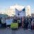 Die Zwischenkundgebung auf dem Augustusplatz. Foto: Marco Arenas
