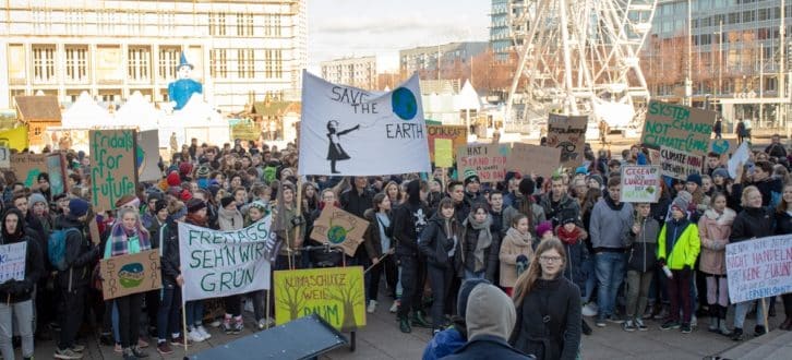 #fridays for future-Demo in Leipzig. Foto: Marco Arenas
