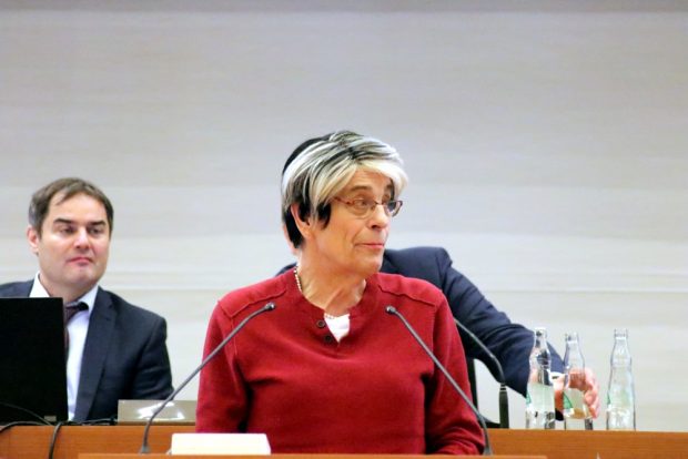 Naomi-Pia Witte (Freibeuter, FDP) im Stadtrat Leipzig. Foto: L-IZ.de