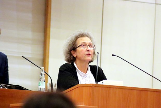 Sabine Heymann (CDU) am 23. Januar zum fehlgelaufenen Bürgerverfahren am Pleißemühlgraben. Foto: L-IZ.de