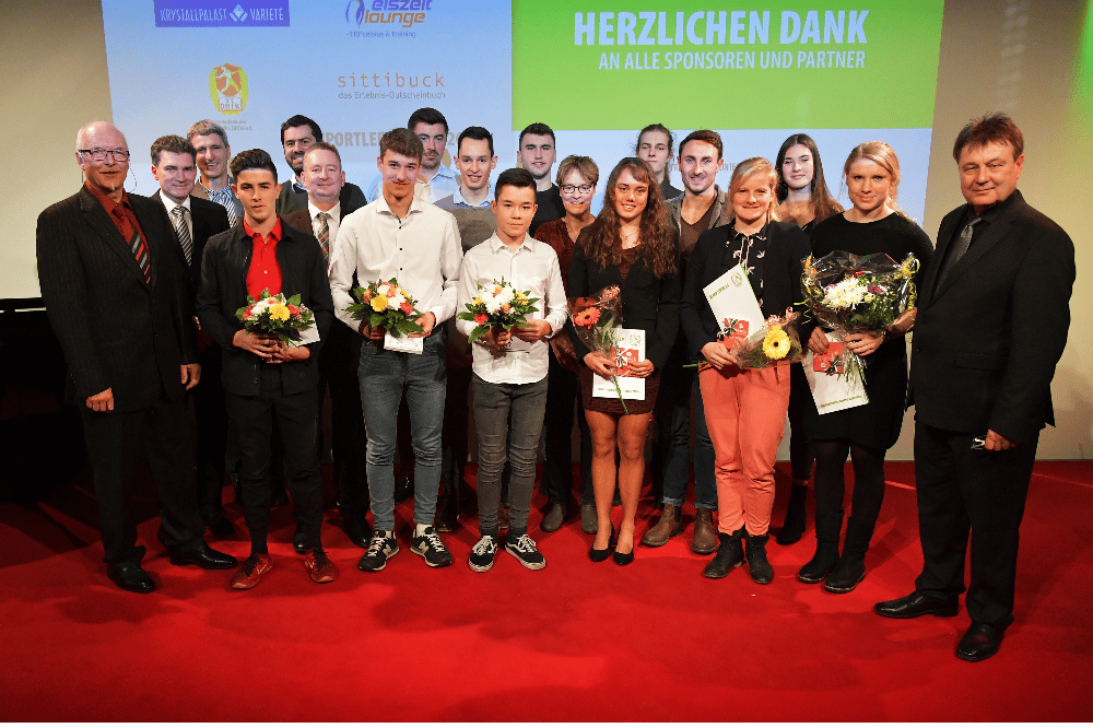 Sportlerehrung des SC DHfK Leipzig e.V. 20. 01. 2019 - Foto aller Geehrten © Rainer Justen