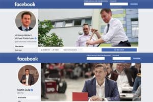 Facebook-Accounts von Michael Kretschmer und Martin Dulig. Screenshots: L-IZ