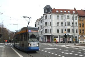 Die Kreuzung Wurzener / Wiebelstraße. Foto: Ralf Julke