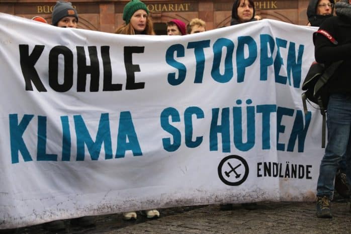 Die Demonstration von Ende Gelände am 2. Februar in Leipzig. Foto: L-IZ.de