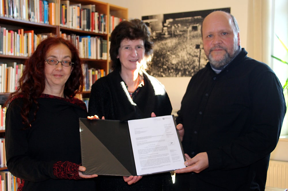 Dr. Saskia Paul,Eva-Maria Stange und Uwe Schwabe. Foto: Ralf Julke