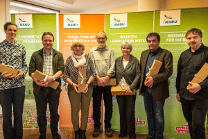 Der am 16. März 2019 gewählte Vorstand des NABU Sachsen: Dr. Maria Vlaic, Dr. Holger Oertel, Salome Winkler, Hellmut Naderer, Christel Römer, Bernd Heinitz und René Sievert. Dr. Jan Schimkat und Werner Hentschel fehlen. Foto: Juliane Dölitzsch