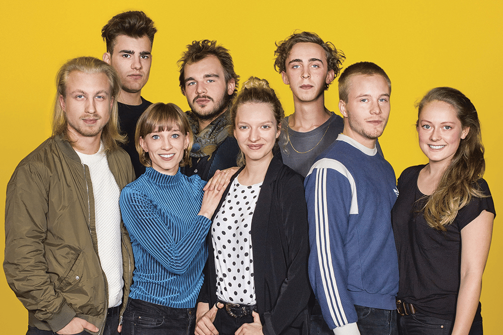 Die HMT-Studierenden am Schauspielstudio Dresden. Foto: Sebastian Hoppe