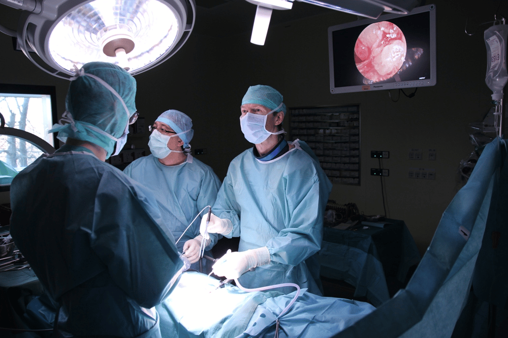Endoskopische Bandscheiben OP. © Klinikum St. Georg