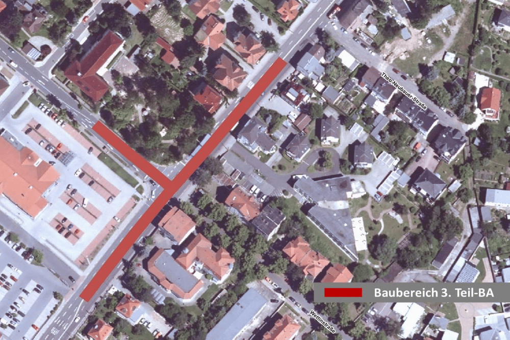 Fortsetzung Kanalbau Sachsenallee. Quelle: Stadtverwaltung Borna