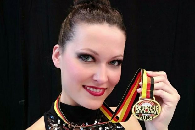 Vera Alexandrova mit der DM-Goldmedaille. Foto: Vera Alexandrova