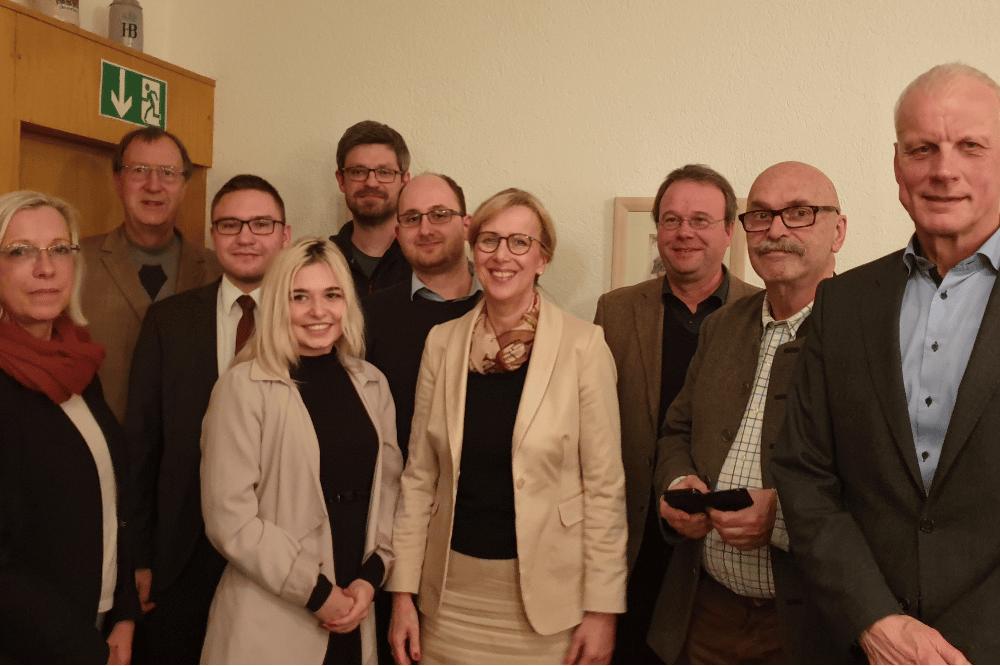 Im Bild v.l.n.r.: Christiane Remane, Hubert Hiersemann, Steve Seebacher, Nicole Lowicki, Mathias Schildt, Rick Ulbricht, Andrea Niermann, Christian Lohmeier, Konrad Riedel und Wolf-Dietrich Rost. (Nicht im Bild: Werner Hebendanz und Daniel Josenhans). Quelle: CDU OV Nord